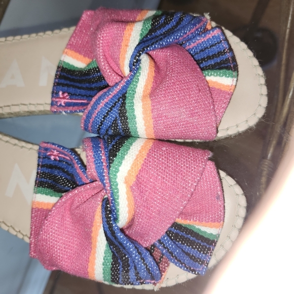 Manebi Colorful Striped Espadrille Sandals - Picture 2 of 4